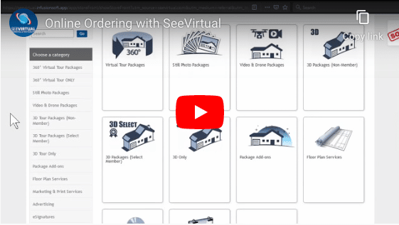 Online Ordering with SeeVirtual video guide screenshot