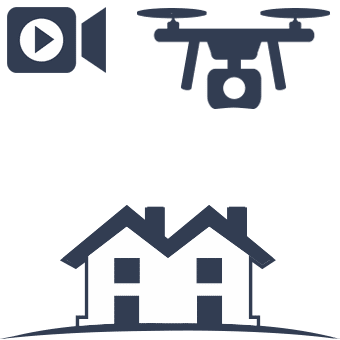 Townhouse Real Estate Marketing Drone Graphic