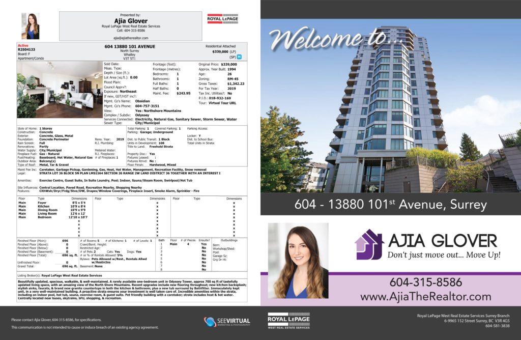Feature Sheet Brochure Ajia Glover Sample 1
